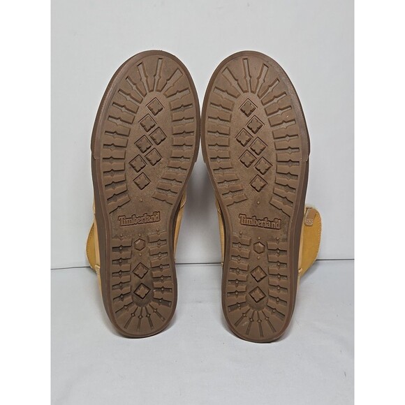 Timberland Dausette Teddy Fleece Fold Down Boots Wheat Nubuck Womens Size 8 - Picture 8 of 10